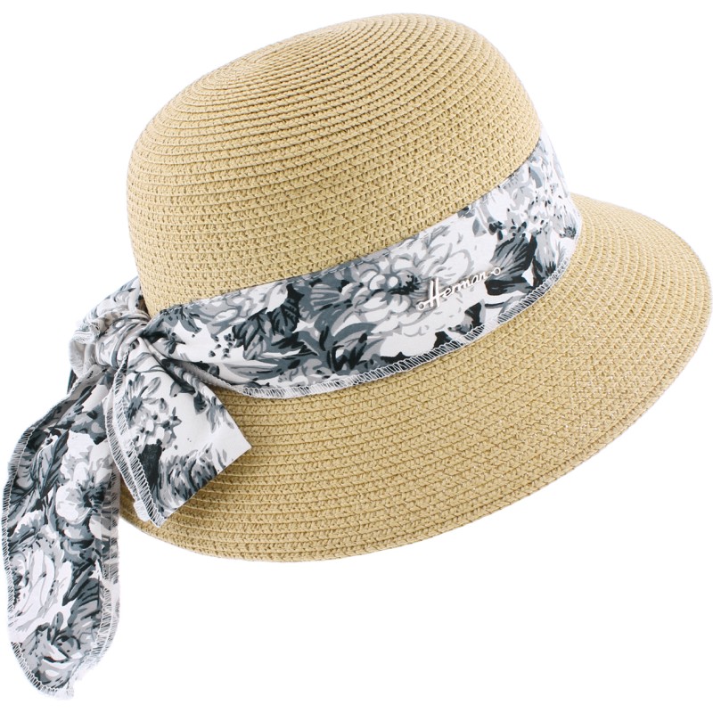 chapeau de paille papier femme