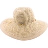 Chapeau de paille femme chic a large bords