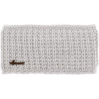 Plain adult headband knitted with 80% recycled plastic thread and line