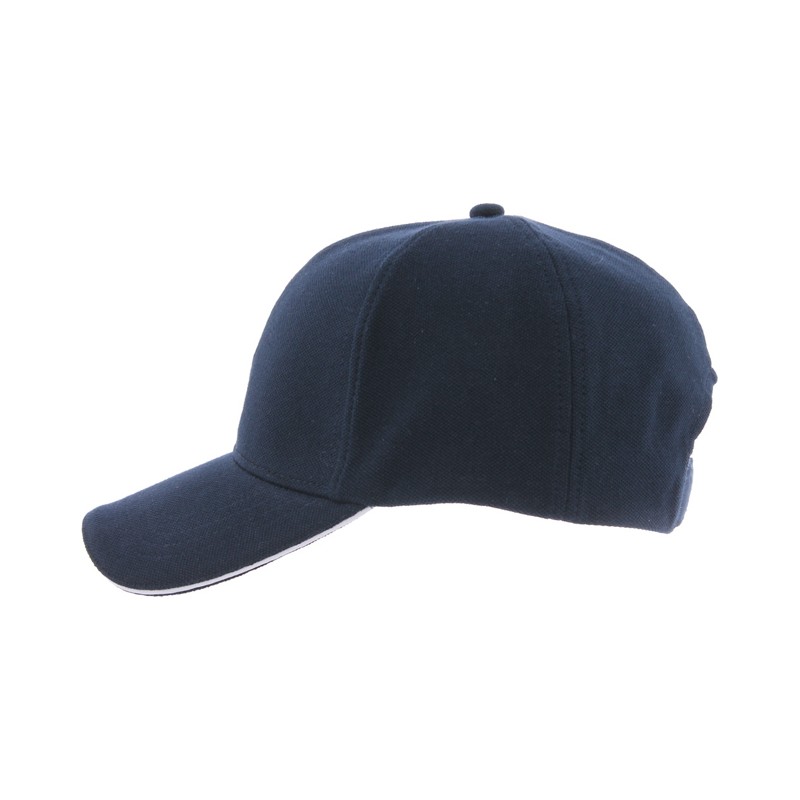 Baseball cap CONQUEST. Pique cotton. Bicolor sandwich peak