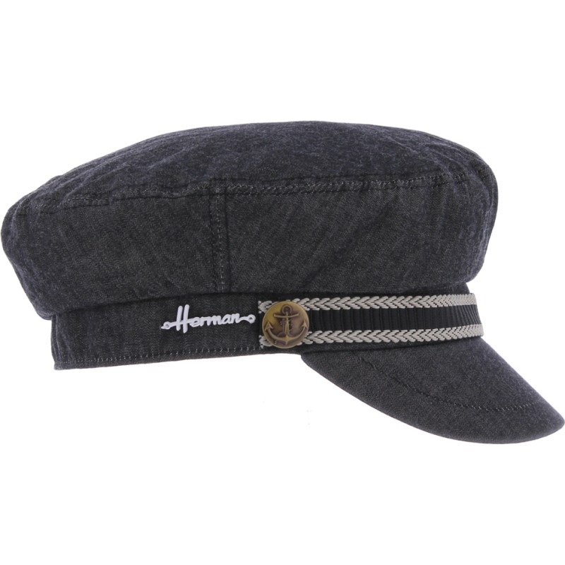 casquette marin en tissu denim  jean