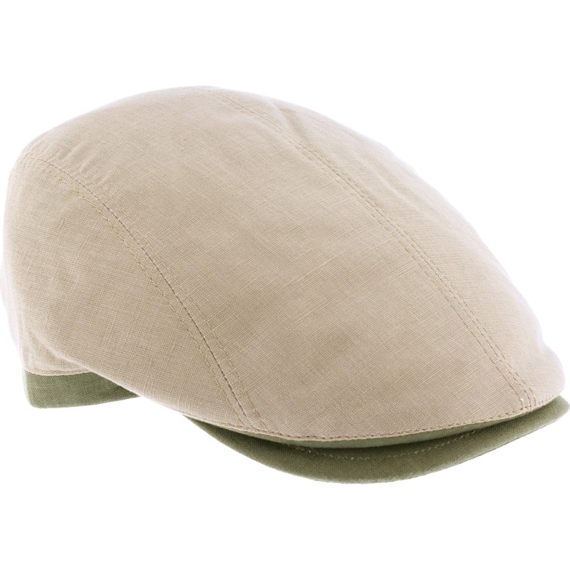 Two-tone flat cap