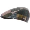 Casquette plate en patchwork