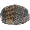 Casquette plate en patchwork