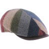 Casquette plate en patchwork