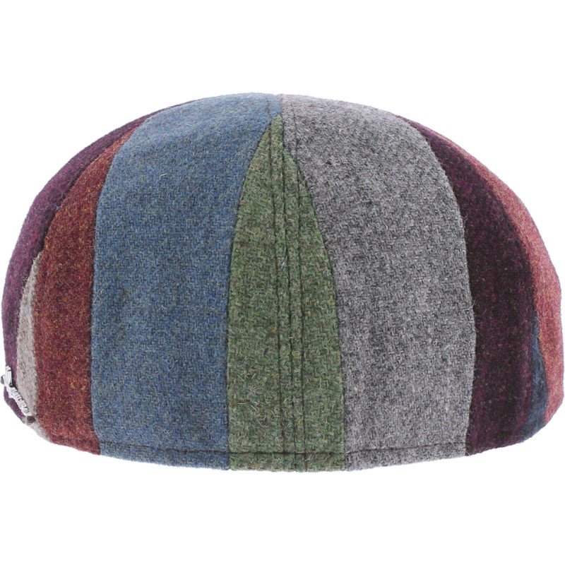 Casquette plate en patchwork