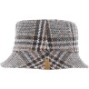 bob herman chapeau femme a carreaux