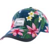 Tropical floral pattern baseball cap