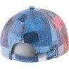 Casquette baseball en patchwork de tissu. Fermeture avec clip en laito