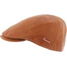 Casquette en cuir souple unie