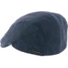 Casquette plate en fausse croute de cuir