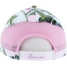 Tropical pattern  baseball cap and plain mesh with velcro closing