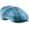 Casquette plate, tissus Harris Tweed