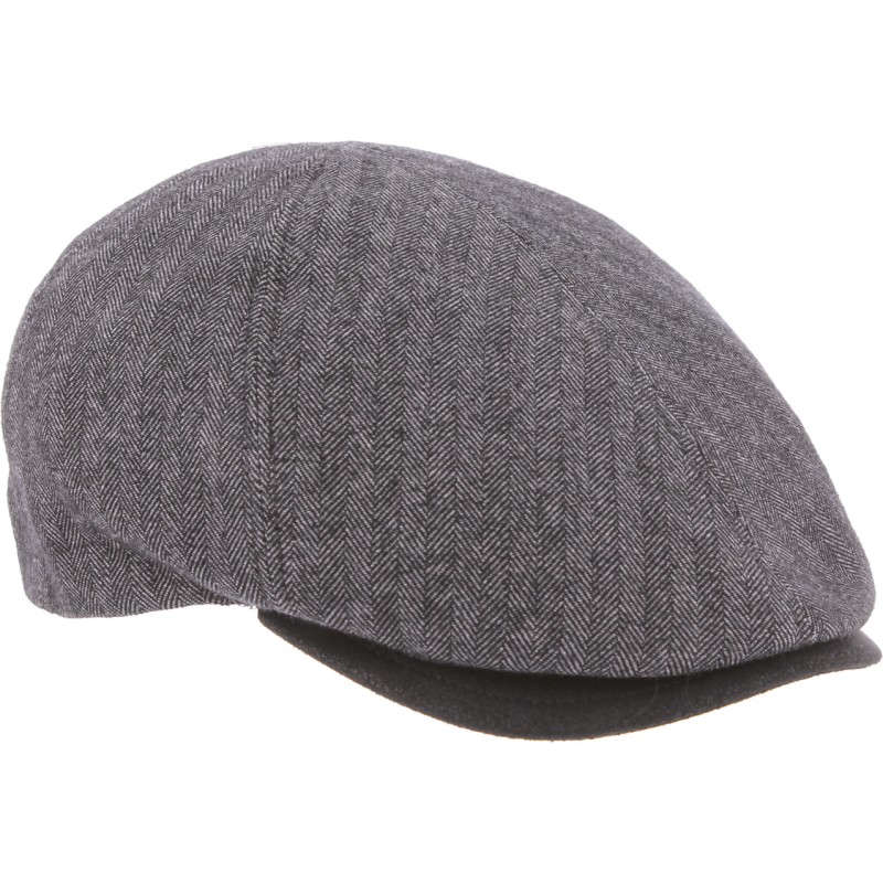 casquette homme hiver en tissu a chevrons