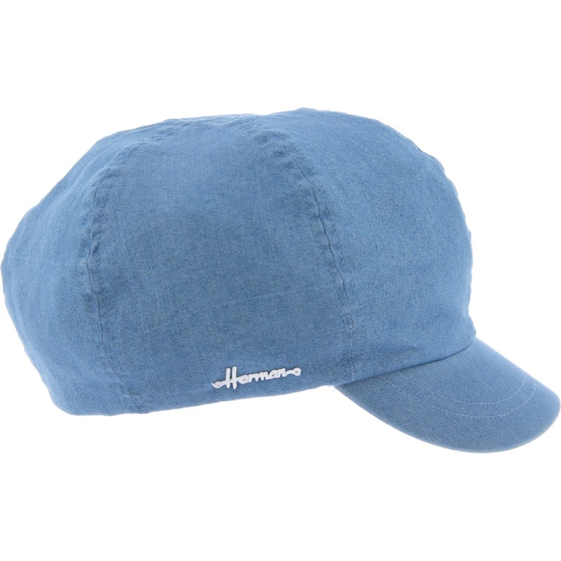 8 panels cap, denim fabric