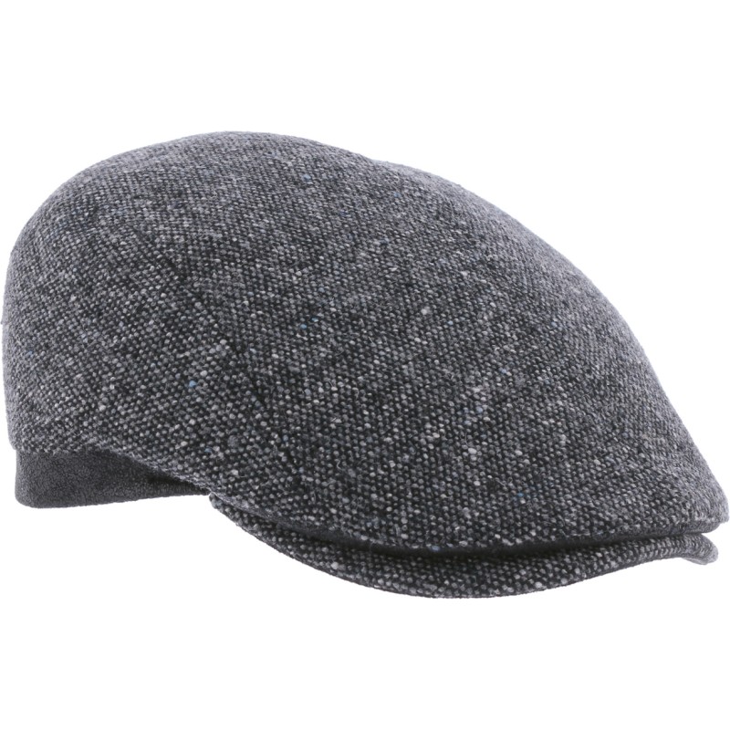 casquette homme hiver en tissu tweed