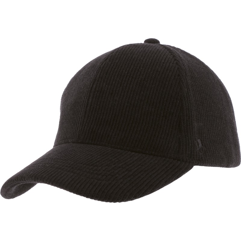 Casquette forme baseball en velours uni