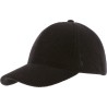 Casquette forme baseball en velours uni