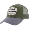 Casquette trucker bicolore, fermeture plastique "snapback"