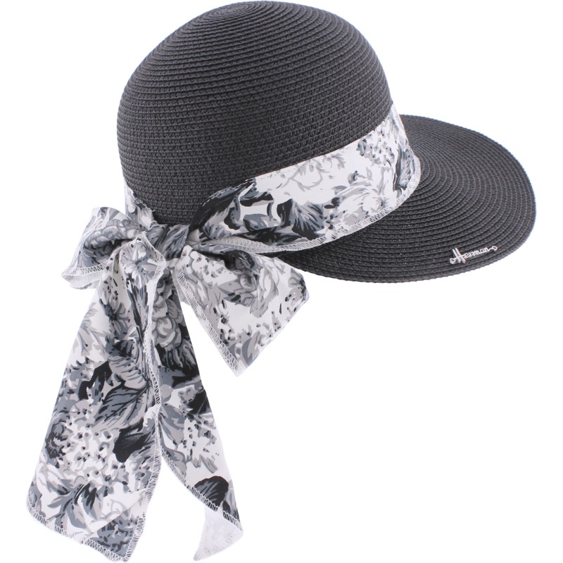 Casquette femme avec ruban fleuri