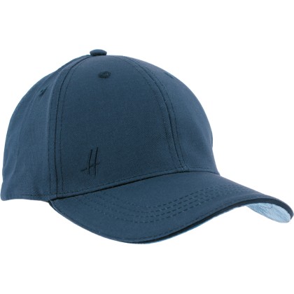 Casquette baseball en coton unie avec dessous de visière imprimée régl