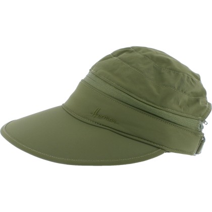 Woman sport cap/visor, top unzippable, UPF50