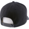 Casquette baseball en coton unie avec badge rectangulaire et dessous v