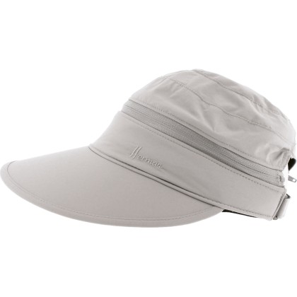 Casquette / visière femme sport, dessus dézippable, UPF50