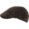 casquette homme en cuir suede marron