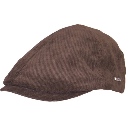 Casquette bec de cane velours unie