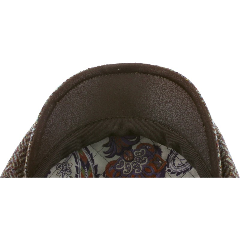 Casquette plate chinée