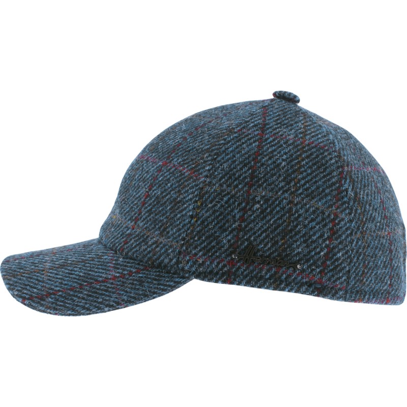 Casquette baseball, tissus Harris Tweed