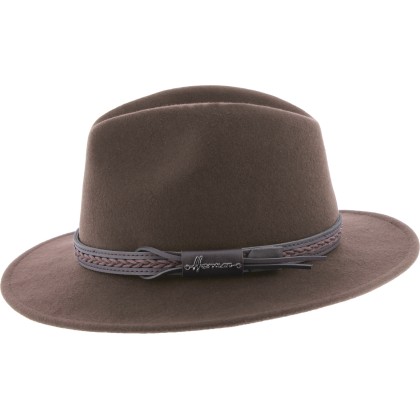 chapeau herman 1874 en feutre avec cache oreilles pliable