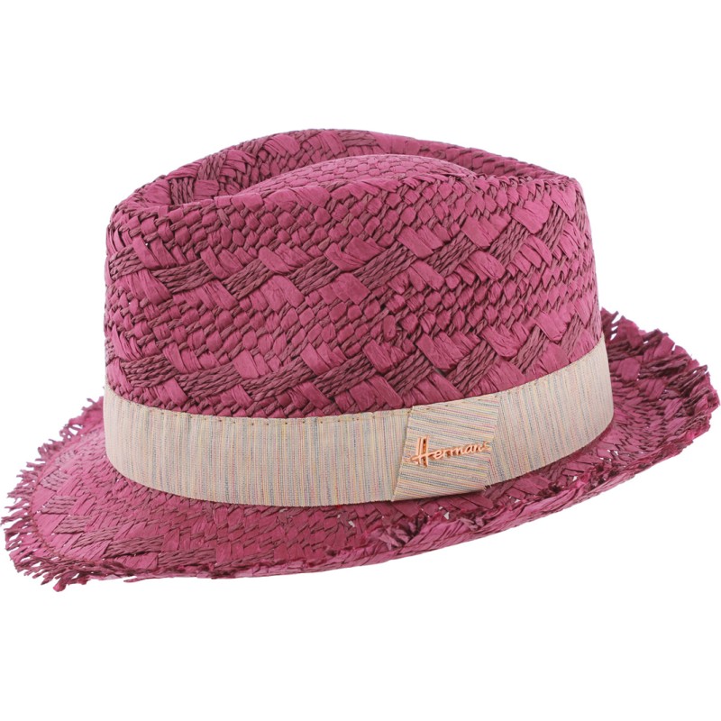 lala paper straw fringe small brim hat