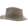 Chapeau formé en coton huilé imperméable uni