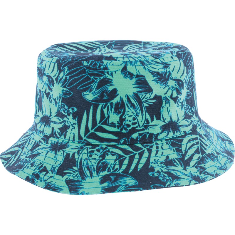 bob herman ete en coton imprimé tropical palmier bleu turquoise