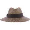 CHAPEAU GRAND BORD EN FEUTRE DE LAINE IMPRIME LEOPARD