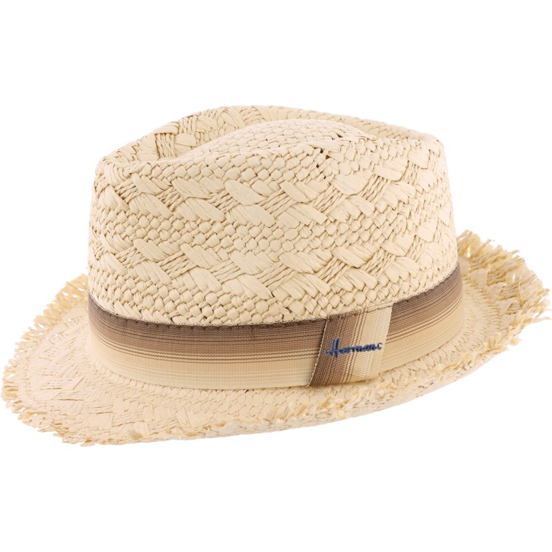 lala paper straw fringe small brim hat