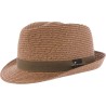 petit chapeau marron en paille