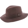 Chapeau formé en coton huilé imperméable uni