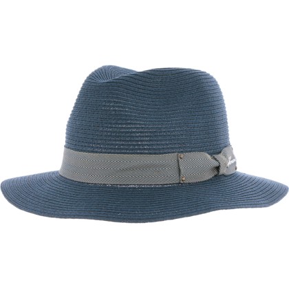 Chapeau grand bord uni en paille papier cousue