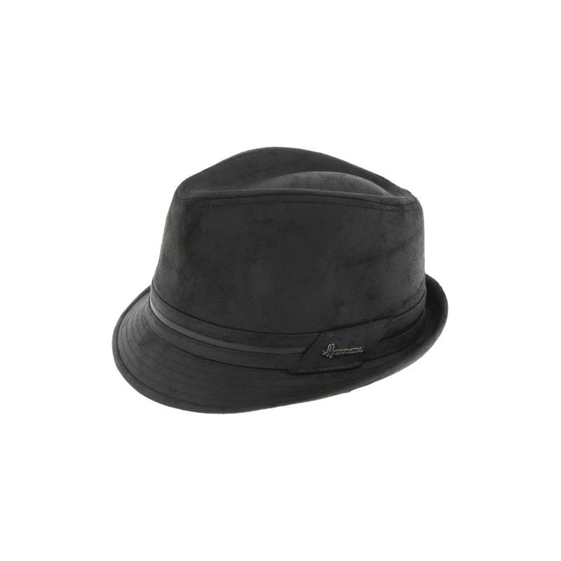 petit chapeau en faux cuir