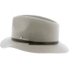 Felt hat 90gr with small plain brim with thin belt and imitation leath