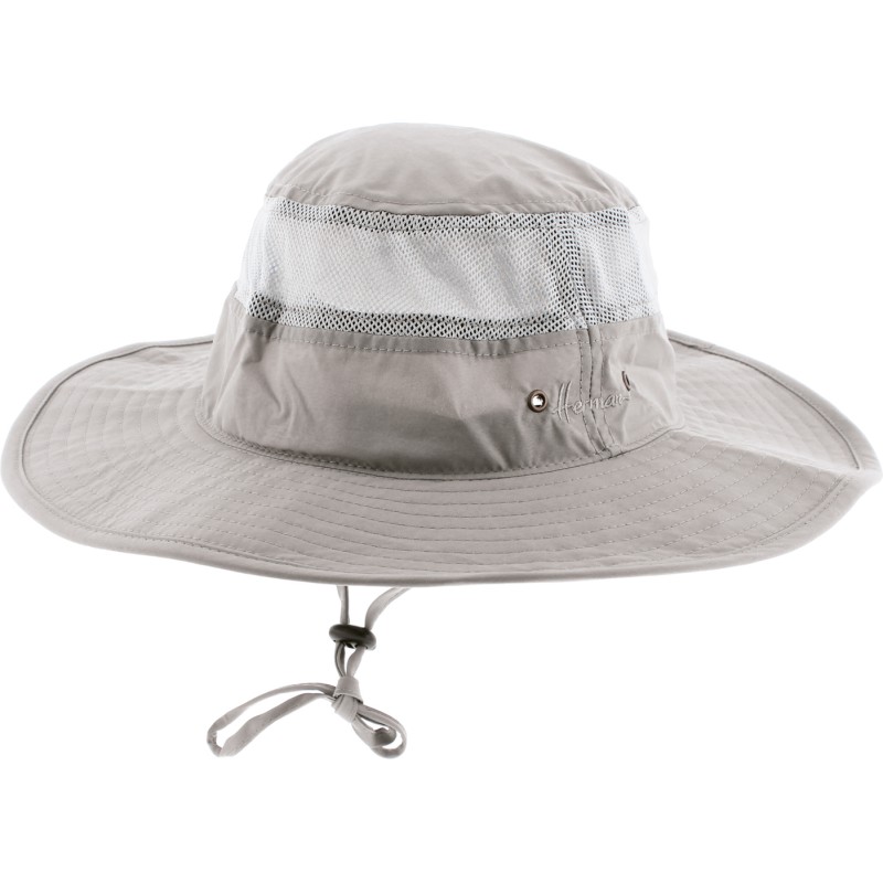 Chapeau sport, large bord,avec jugulaire, mesh tout autour, UPF50