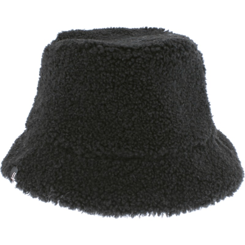 Flexible and reversible bucket hat in soft material on one side and pl