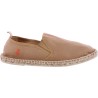 Plain color cotton espadrilles, with comfortable cotton fabric insole,