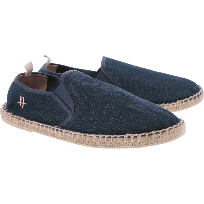 Plain color cotton espadrilles, with comfortable cotton fabric insole,