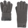 Gants femme en maille unie avec lurex doublé en teddy p