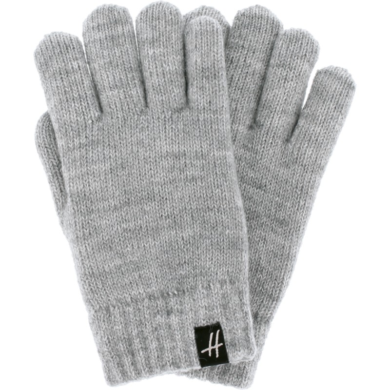 Children's gloves in plain knit with lurex, teddy lining