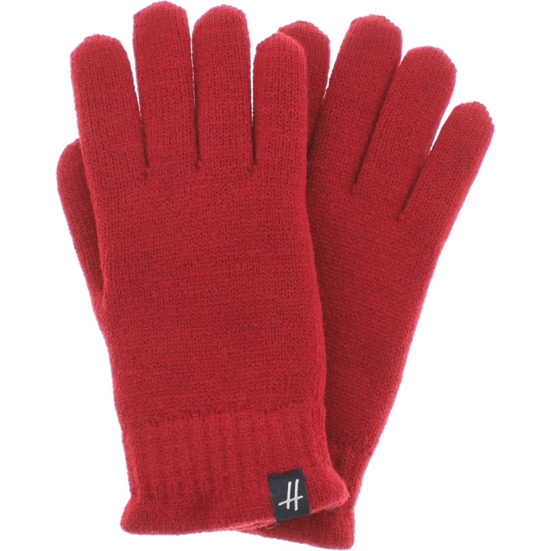 Gants femme en maille unie doublés en teddy plush